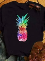 Pineapple Print Ladies Tee-bt7958-hs-1