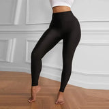 Women's Solid Color Slim Fit Leggings-1