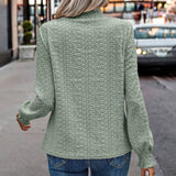 Textured Eyelet Blouse