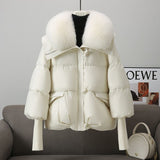 Chic Short Fur Collar Puffer