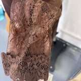 Lace Trim Bodycon Midi Dress