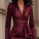 Vintage A-Line Ruffle Maxi Dress