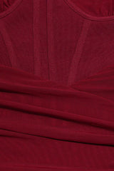 Cutout One-Shoulder Midi Bandage Dress-6