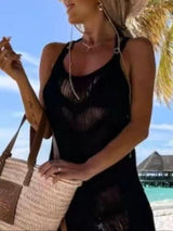 Fringe Scoop Neck Cover-Up-9