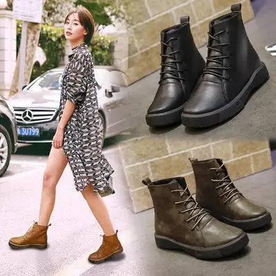 autumn and winter new cashmere shoes Martin boots women-1