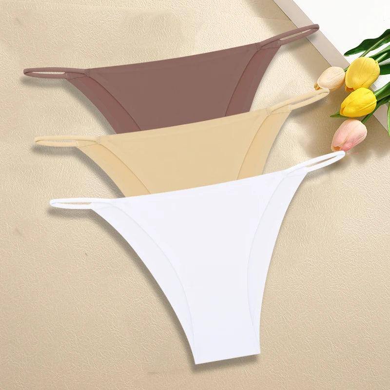 3Pcs/Set Women Seamless Panties Ultra-thin Briefs-Set 2-2