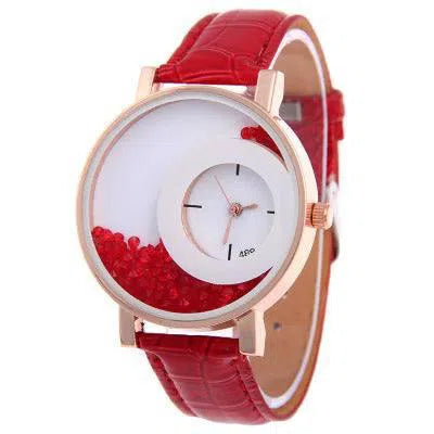 Amazon Explosion Brand, Europe And America Hot Fashion Quartz Watches 489 Full Drilling Quicksand Female Watches Female-1