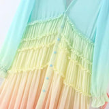 Gradient Multicolor Summer Dress - A Romantic Boho Beach Delight-3