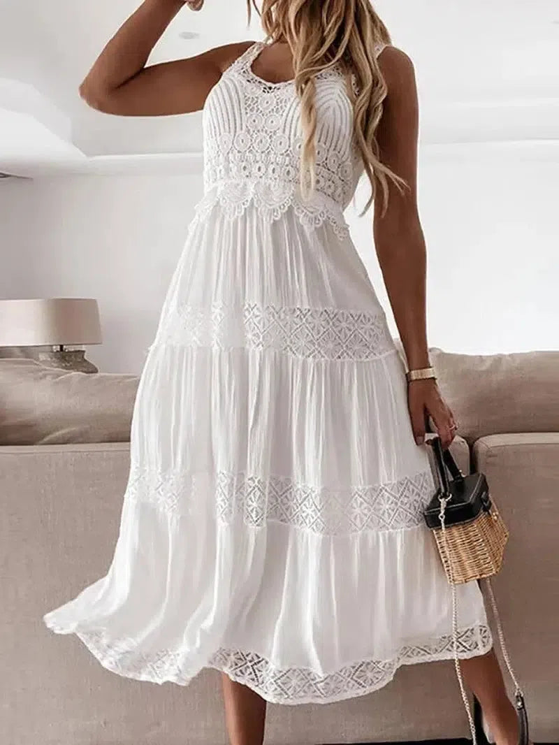 Elegant Cotton White Dresses for Every Occasion-3