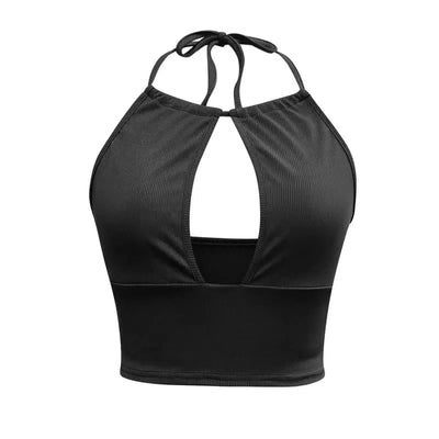 Camisole Halter Vest Women Summer Sexy Hollow Tops-10