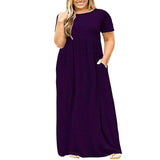 Chic Floral Maxi Dress for Summer Elegance-PURPLE-10