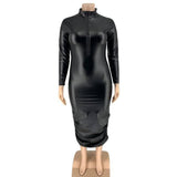 Chic Plus Size Leather Dresses: Find Your Fit XL-5XL-2