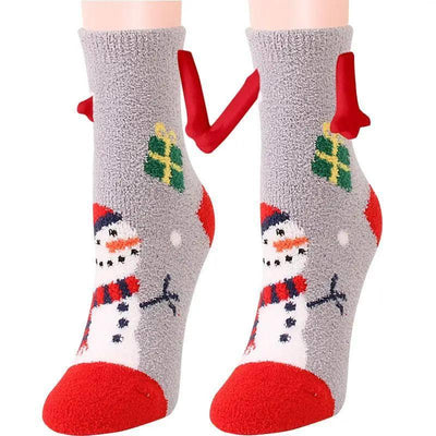 Christmas Supplies Coral Fleece Tube Socks Warm Slipper Bed-Figure 24-25