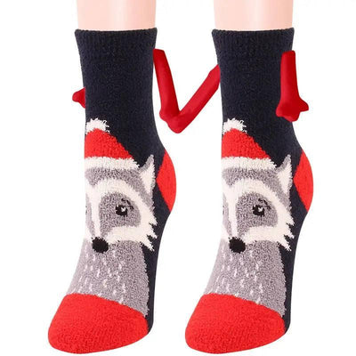 Christmas Supplies Coral Fleece Tube Socks Warm Slipper Bed-Figure 30-31