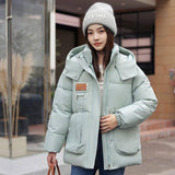 Coat Bread Coat Cotton-padded Jacket-Pea Green-1