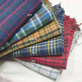 Colorblock Plaid Scarf Autumn And Winter Women-4