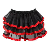 Charming Corset with Tutu for Playful Elegance-Red-2