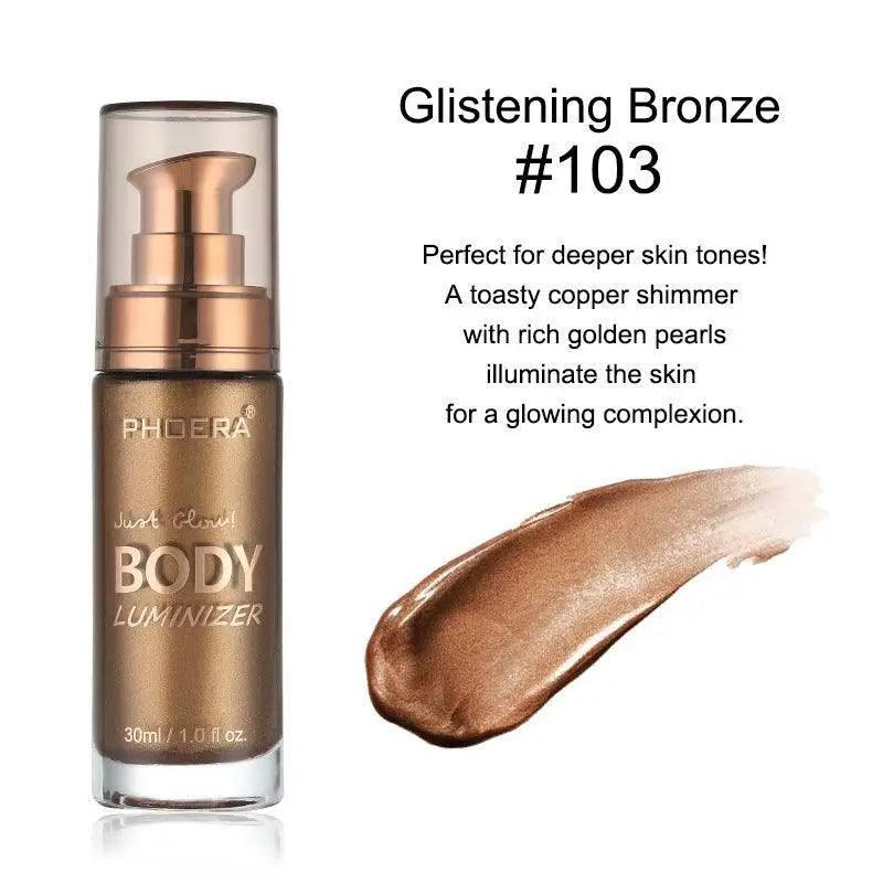 Creative Simple Body Brightening Liquid Highlighter-GlisteningBronze-2