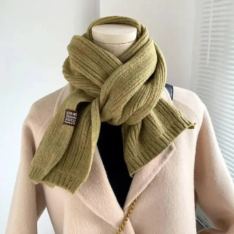 Decorative Cold Resistant Bib Solid Color Fashionable And-5