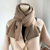 Decorative Cold Resistant Bib Solid Color Fashionable And-8