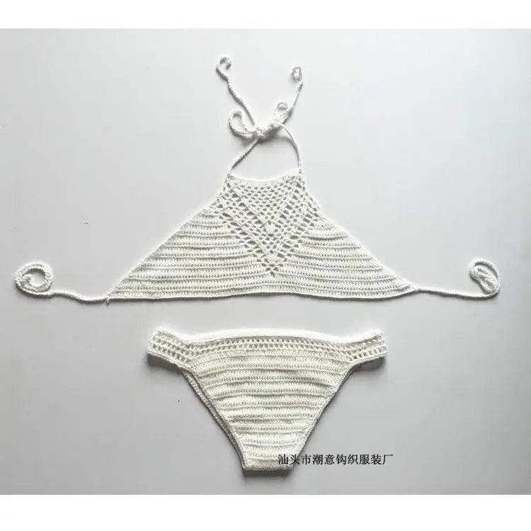 Europe explosion hook hand woven suit bikinis beach-2