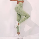 Fashion Camouflage Print Yoga Pants High Waist Seamless-4