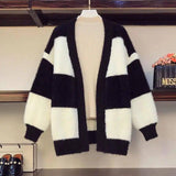 Fashion loose sweater cardigan-6