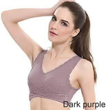 Front Cross Side Buckle Lace Side Non-Wire Sports Fitness-Beansandpurple-3