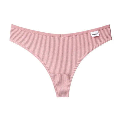 G-string Panties Cotton Women's Underwear Comfortable Casual-BeanPastePowder-9