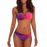 Gradient sexy swimsuit-Purple-5