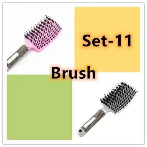 Hairbrush Anti Klit Brushy Haarborstel Women Detangler Hair-32