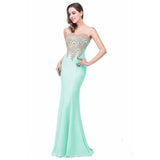 Hollow perspective bag hip fishtail skirt dress-Mint Green-15