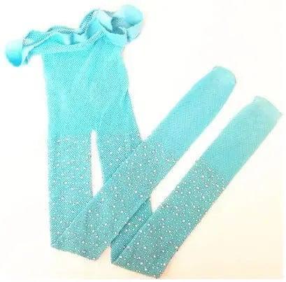 Kid's Socks Hot Drilling Fishnet Stockings Hollow Stockings-Light Blue-6