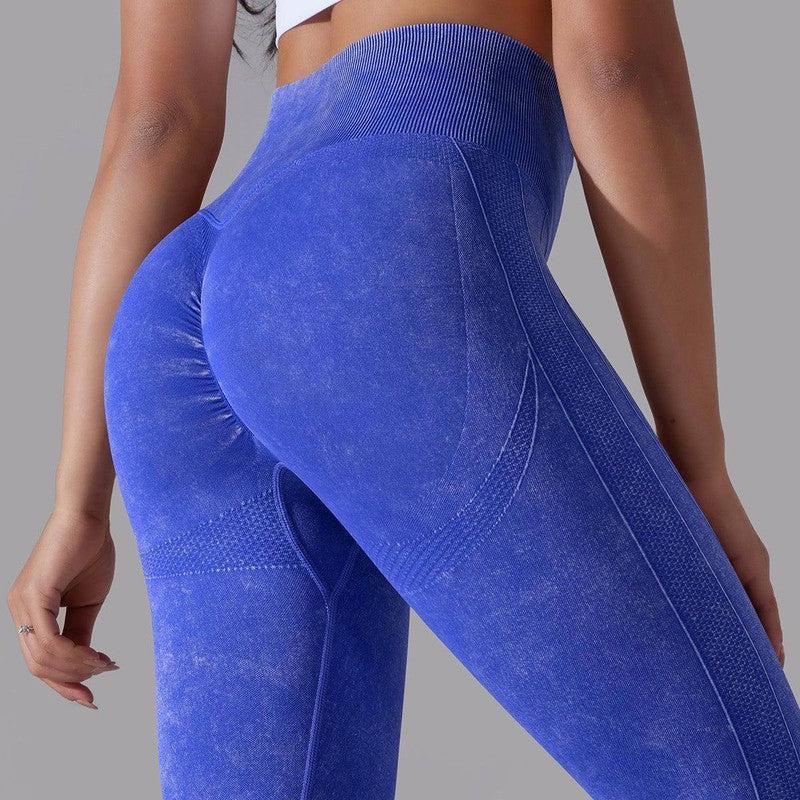 Knitted Seamless Yoga Pants Running Sports Fitness High-Royal-11