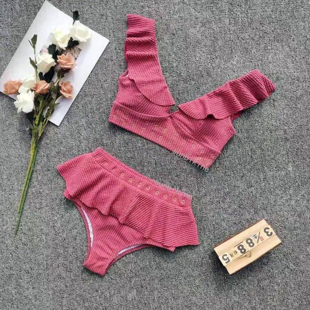 Ladies Beach Bikini-Rosered-7