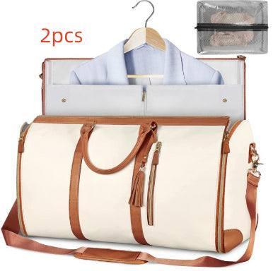 Large Capacity Travel Duffle Bag Women's Handbag Folding Suit Bag Waterproof Clothes Totes-23