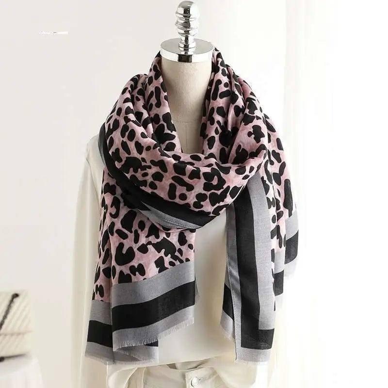 Leopard Scarf Spring And Autumn Korean Version Of Female-6