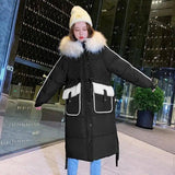 Long thick down jacket-Black-5