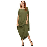 Loose Dress Cross-border Aliexpress Amazon Wish Explosion-Green-7