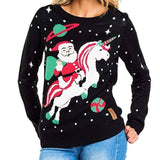 Loose Round Neck Pullover Christmas Sweater Loose Cartoon-4