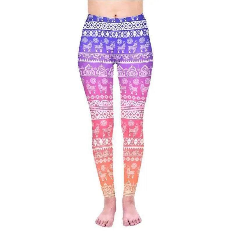 3D digital printed alpaca leggings-A-1