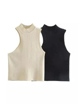 Sleeveless Knit Tank Tops for Layering-1