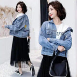 LOVEMI - Lovemi - BF Short Denim Jacket With Long Sleeves