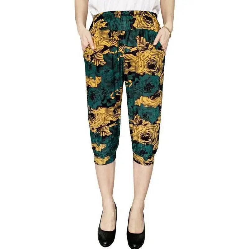 LOVEMI - Lovemi - Cage pants printed large size thin ice silk