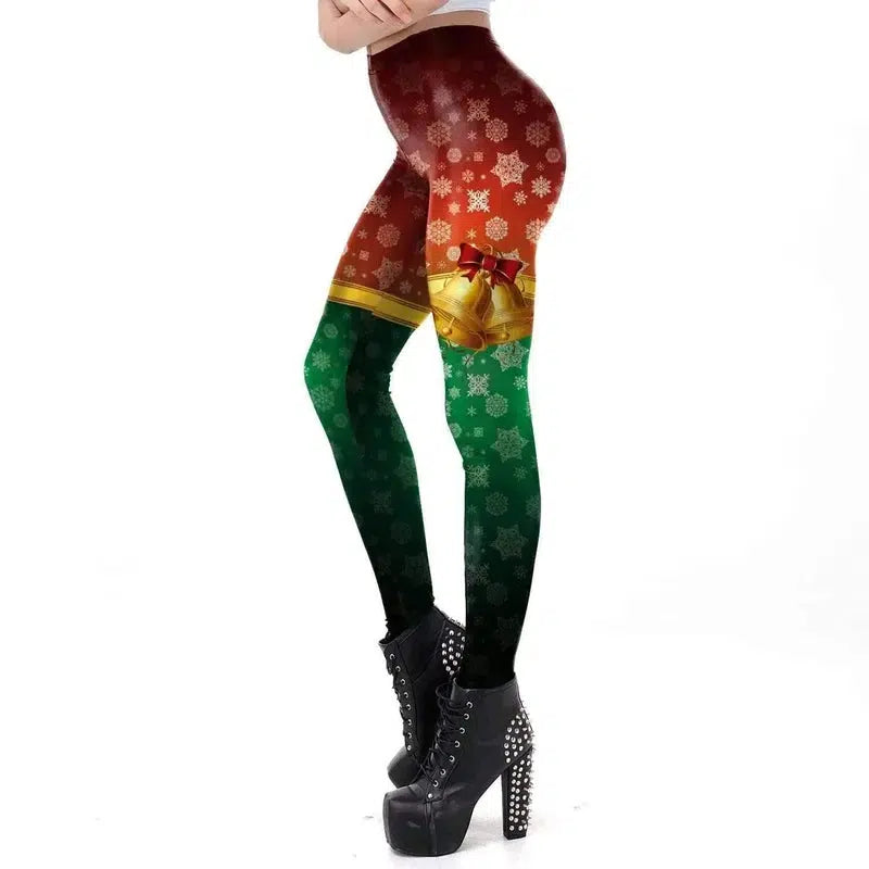 LOVEMI - Lovemi - Christmas digital print tight leggings