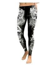 LOVEMI - Lovemi - Color skull digital print tights