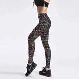 LOVEMI - Lovemi - Digital printed letter leggings