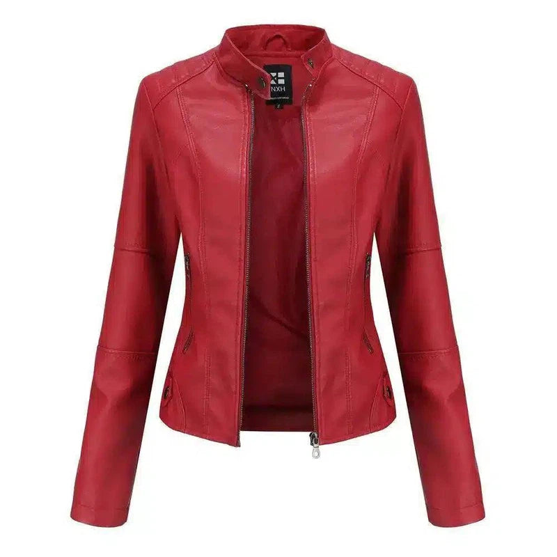 Premium European Leather Jackets for Men & Women-Red-3