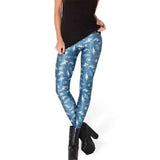 Fashion Snow White Wizard Mermaid Slim Leggings-One Size-2