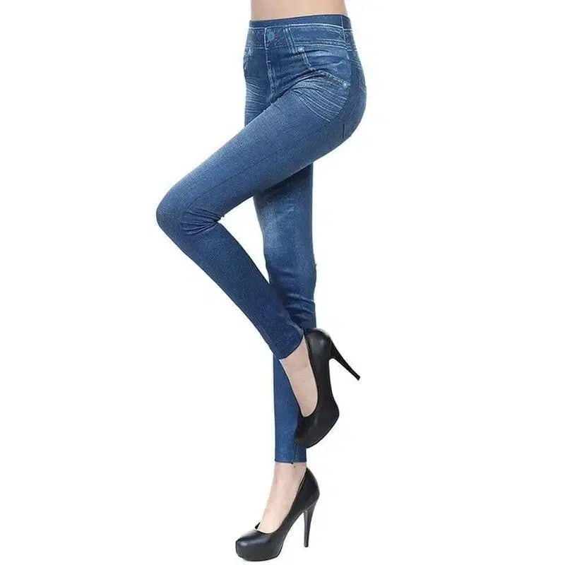 LOVEMI - Lovemi - High Waisted Jeggings - Denim Leggings